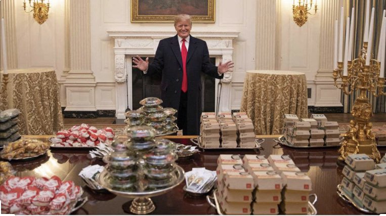 DanAmira's tweet image. Trump is stone cold sober but all his ideas sound like something you come up with when you’re super high:

- we should just nuke the hurricanes
- how much would it cost to buy Greenland 
- hear me out: SPACE FORCE
- fuck it let’s order 600 burgers