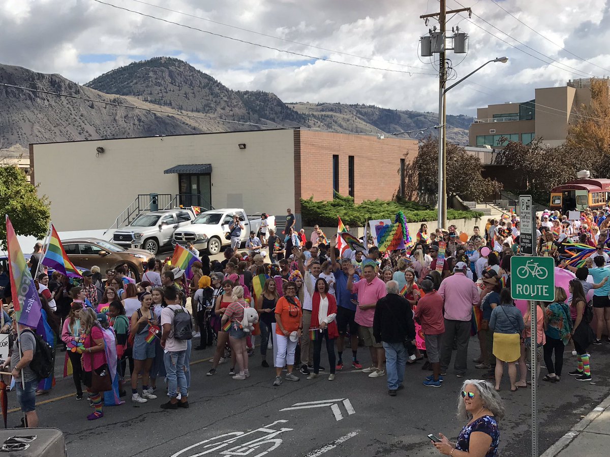 toddstonebc's tweet photo. Celebrated love, inclusion, and community today at the 3rd Annual  @Kamloops_Pride parade. Huge congrats to @samuelnumsen &amp; all organizers for an outstanding #KamloopsPride week. #bcpoli https://t.co/8ItIuWwBvt