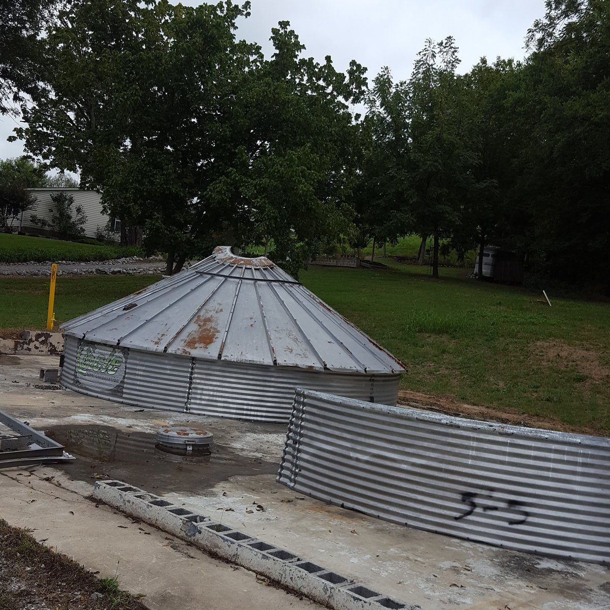 BeeSprgBourbon's tweet photo. More progress on the distillery! https://t.co/na0qFIDcKn