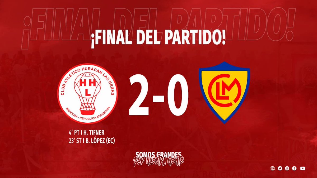 #CopaMendoza | Octavos de final

¡Final del partido! Con goles de Tifner y Bruno López en contra, el Globo venció 2 a 0 a Murialdo.

¡Vamos Globo! ⚽🎈