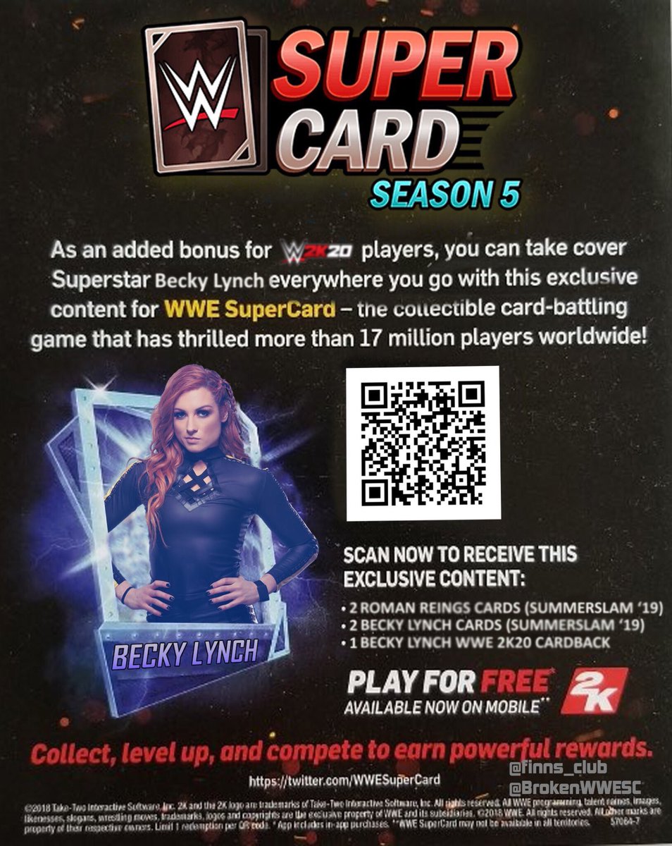 Qr On Twitter Becky Lynch Qr Code Wwesupercard Scan Now And Subscribe To My Youtube Channel Link In Bio For Legit Wwe2k20 Qr Codes When It Comes Out Finns Club Https T Co Omheltgfmu
