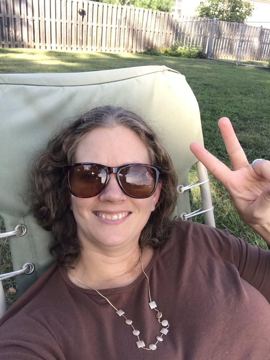 CatVCramer's tweet photo. Soaking in some peace before the fun starts tomorrow. #lastdayofsummer #coolbreezeinaugust #savorthemoment #firstdayeve https://t.co/JQ5d4L84oC