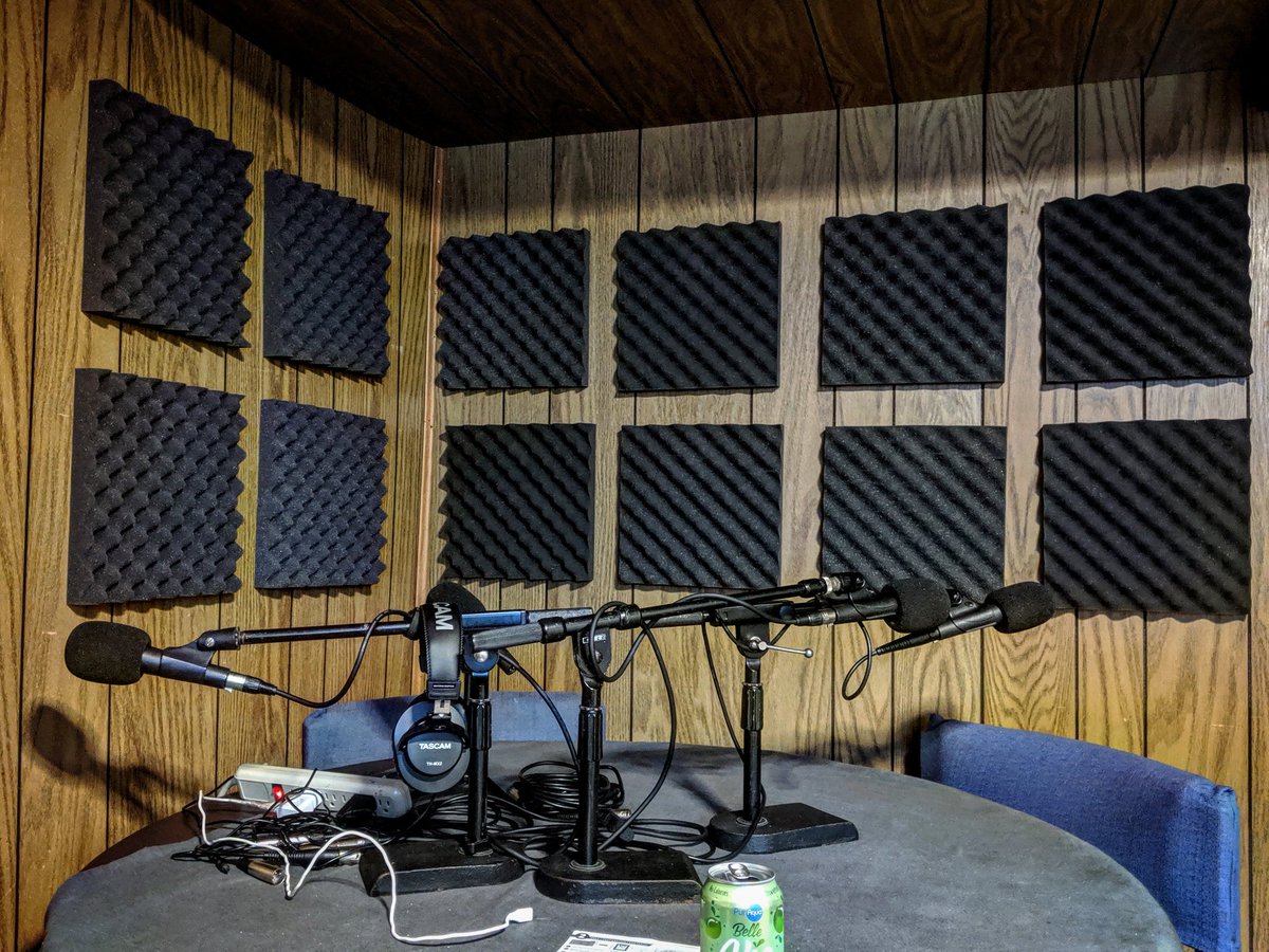 ThunderGruntBob's tweet photo. Spending money on acoustic foam to make your #podcasts sound, imperceptibly, better is so fun. #ThunderGrunt #WritersBlockbusters #BonusDisc https://t.co/HaOa2OOS13
