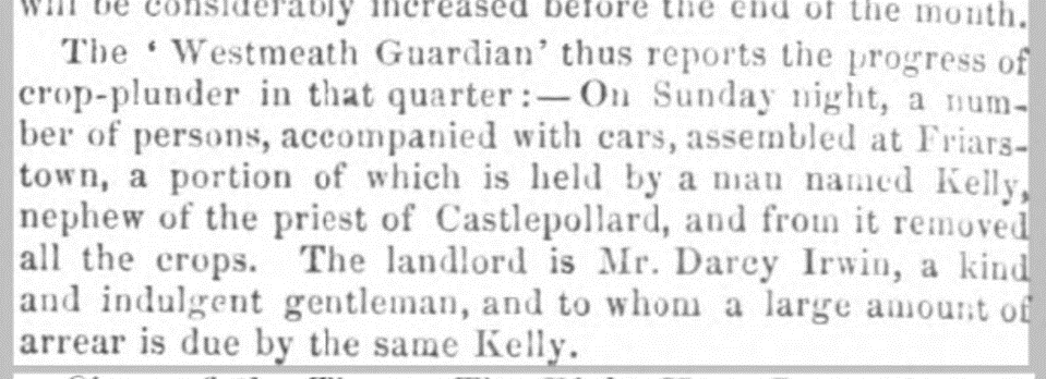 ciaranjreilly's tweet photo. @WHExaminer @WestmeathRoots @NamesField @Wmeathheritge The lecture focussed on a sample of 20 #evictions including those at #Friarstown in 1847 by the landlord D'Arcy Irvine where the homes of 19 families (90 people) were levelled by a ‘team of wreckers’ #irishfamine #irishhistory @WestmeathRoots @NamesField  @Wmeathheritge https://t.co/jfpkExVhS5