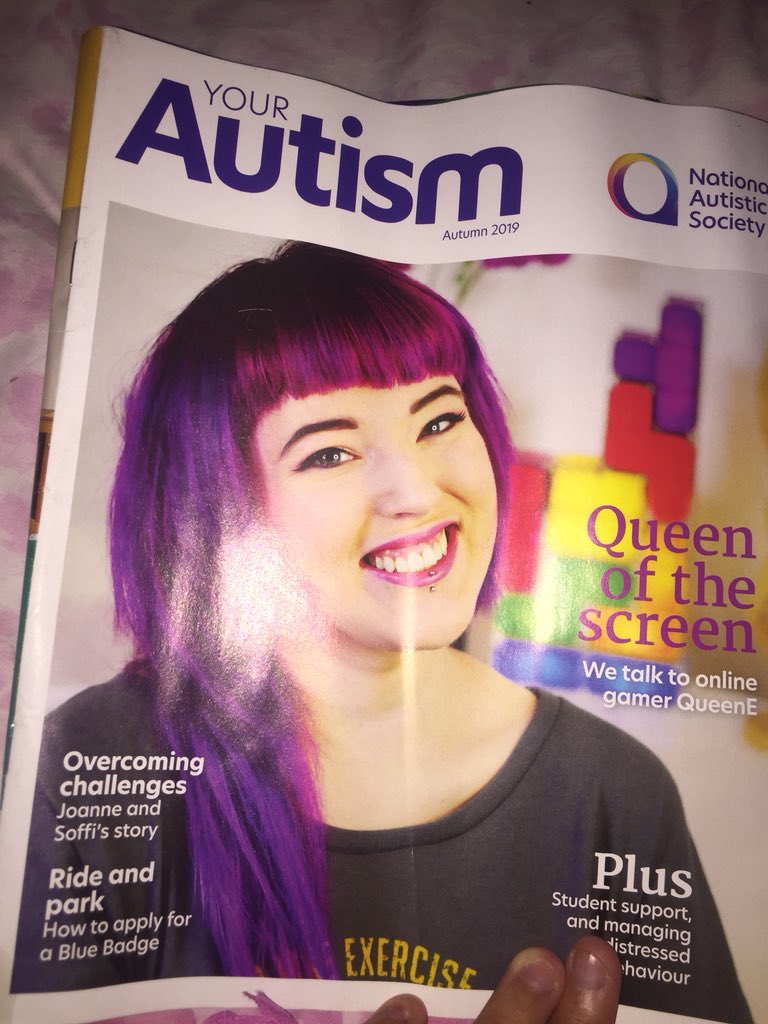 Soffiiedwards's tweet photo. Hi so I featured in the National Autistic Society Magazine this month and I just want to thank @ElmoFilms @joe_weller_ @jctmw_ @8ben_ @ClickForTaz for helping me get through these difficult years. 

@Autism 
If you want to give it a read please do :) https://t.co/HfwKvv9wct