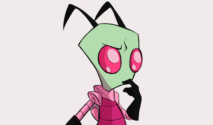 Inimoose's tweet image. Taking out the trash #InvaderZim #EnterTheFlorpus