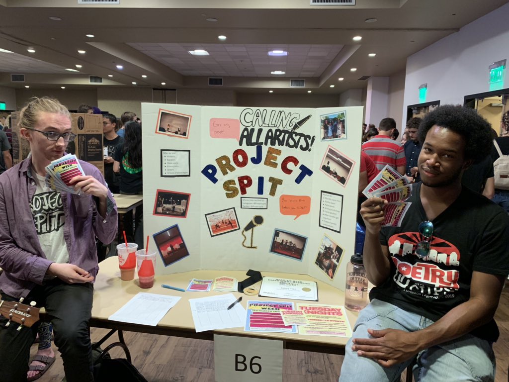 ProjectSPIT's tweet image. OH MY WORD! It’s Project SPIT back at it again at Opening Knight in the Key West Ballroom in the Student Union! Come in and say hi! #projectspit #projectspit2019 #ucf