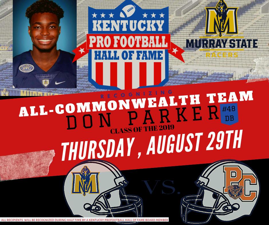 nflkyhof's tweet photo. Recognizing #DonParker Thur Aug29th at half time of the Murray v. Pikeville game- inductee of the 2019 #AllCommonwealthTeam Class. Retweet and Share
#KYProFootballHOF #AllCommonwealthTeam #MurrayState #RacerNation #MurrayStateFootball #Racersfootball #MSURacers #collegefootball https://t.co/kUbMJTusuK