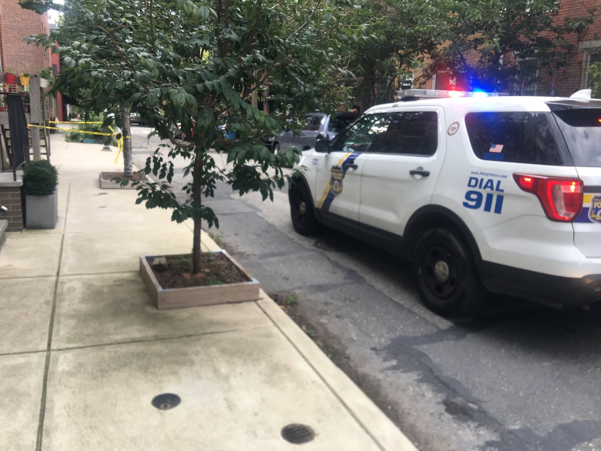 PatToddy's tweet photo. Detectives are interviewing neighbors of a five-year-old boy. Child tumbled out of a 2-story window in his Fitler Square home this afternoon.  A neighbor rushed boy to CHOP. More ⁦@KYWNewsradio⁩ https://t.co/8SZ8VmpFog