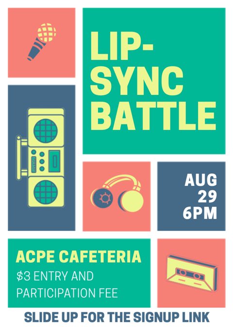 AcpDeca's tweet photo. 🎤ACP DECA’s Annual Lip Sync Battle comin up this Thursday!! 🎤Be there or be square https://t.co/vizaQM8WL7