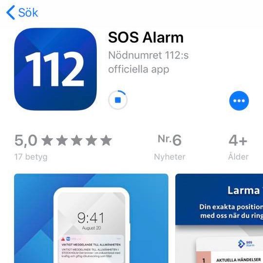 linuslundstrom's tweet photo. Hallå era sviskon!

Nu ser ni till att ladda ner SOS Alarms nya app.
Från appen får ni notiser om eventuella händelser i området ni befinner er i OCH om ni hamnar i nöd och behöver ringa 112 så får vi en exakt position ifall ni ringer ifrån appen.

SKAFFA NU!! https://t.co/elt1I0rQFp
