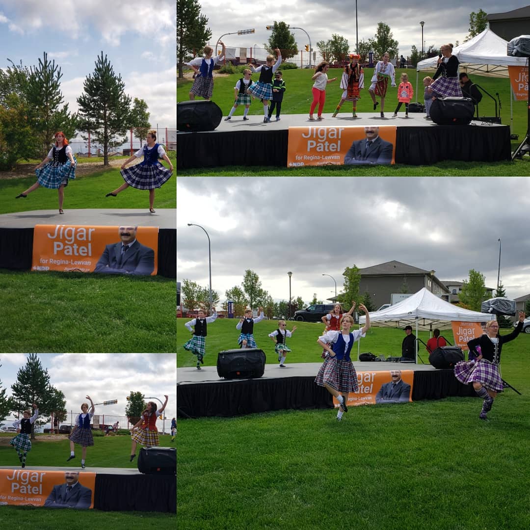 YQRscottish's tweet photo. Regina Highland Dancing Association promoting Scottish Culture for the 3rd year at  summer Bash! #summerbashyqr #rhda https://t.co/DsMq5VT018