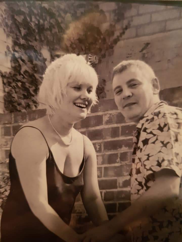 kamakazekate's tweet photo. Myself and this one married 18 years today. #shockingbuttrue #hahedeservesamedal https://t.co/yREmV5rhUp