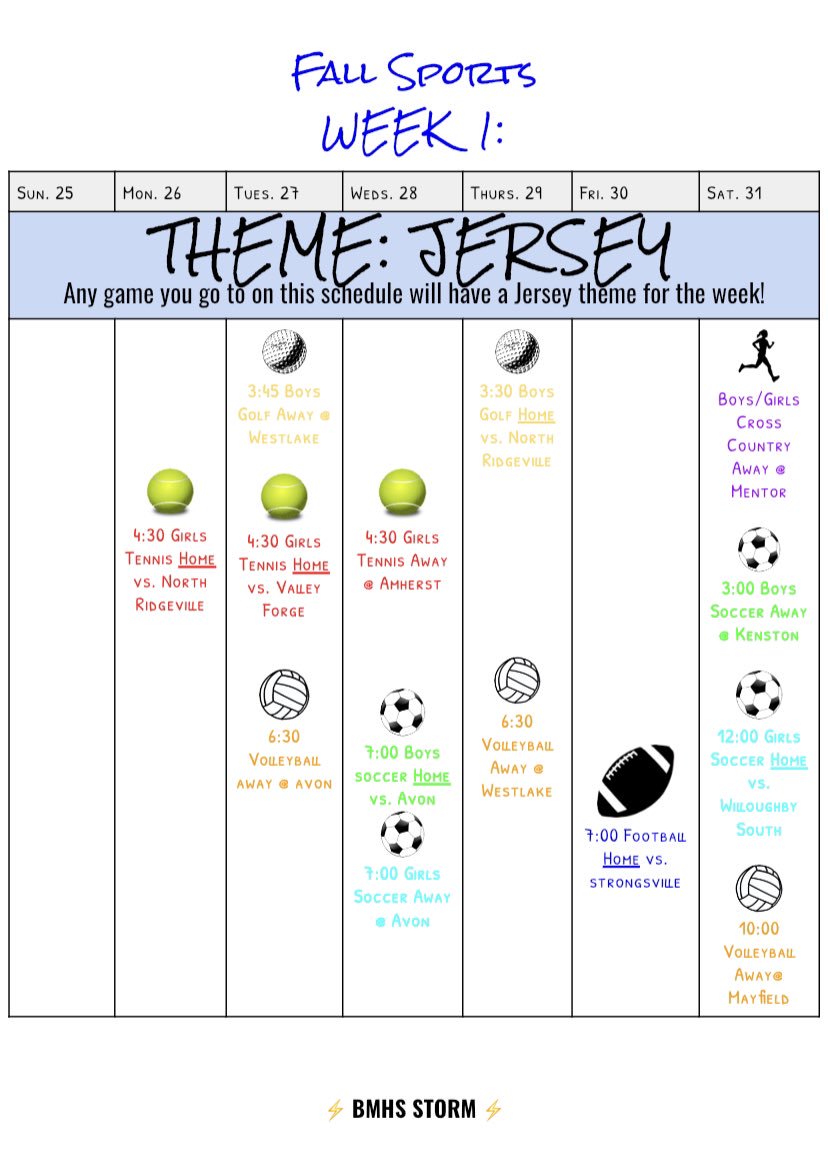 BMHSTitanStorm's tweet photo. NEW: For all BMHS sporting events
#WEEKTHEMES #JERSEYTHEME #WEEK1 https://t.co/zB14mxhQw3
