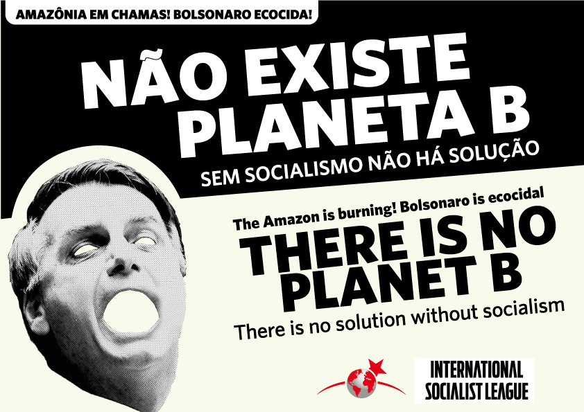 Ale_Bodart's tweet photo. Desde la @isl_lis estamos impulsando una campaña para difundir la situación por la que está atravesando el #Amazonas 

Como siempre sostenemos, que sucedan estos desastres no es un problema natural sino del sistema capitalista. 

📢Sumate vos también a decir #BolsonaroEcocida https://t.co/FzZEa9B1X7