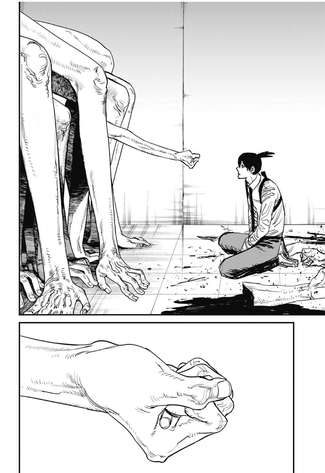 俺の股間が王元姫 今週のチェンソーマン感想 姫野先輩の意志が幽霊の悪魔に残ってるくだり タバコの回想伏線回収と相まってとてもエモい 予見眼 ヴィジョンアイ の獲得と 姫野先輩の死を乗り越えたって意味で アキくんの成長が描かれた主人公回でした