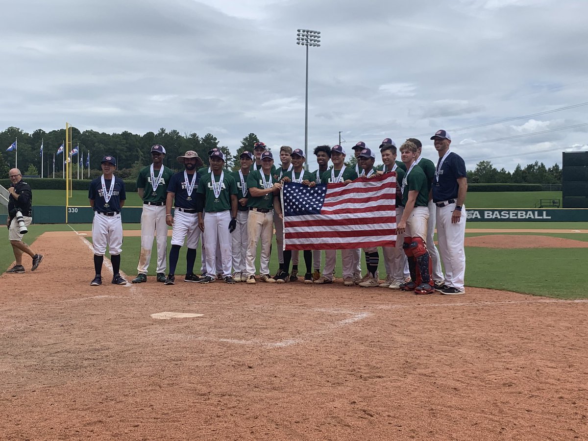 fingerpoet's tweet photo. They did it! Gold cup for @Northwest_NTIS @jonassalk9 @lul_devin #usabaseball #usantis #NTIS19 #ntisnorthwestern atta boys. Weโre proud! https://t.co/t3TJMt6ot7