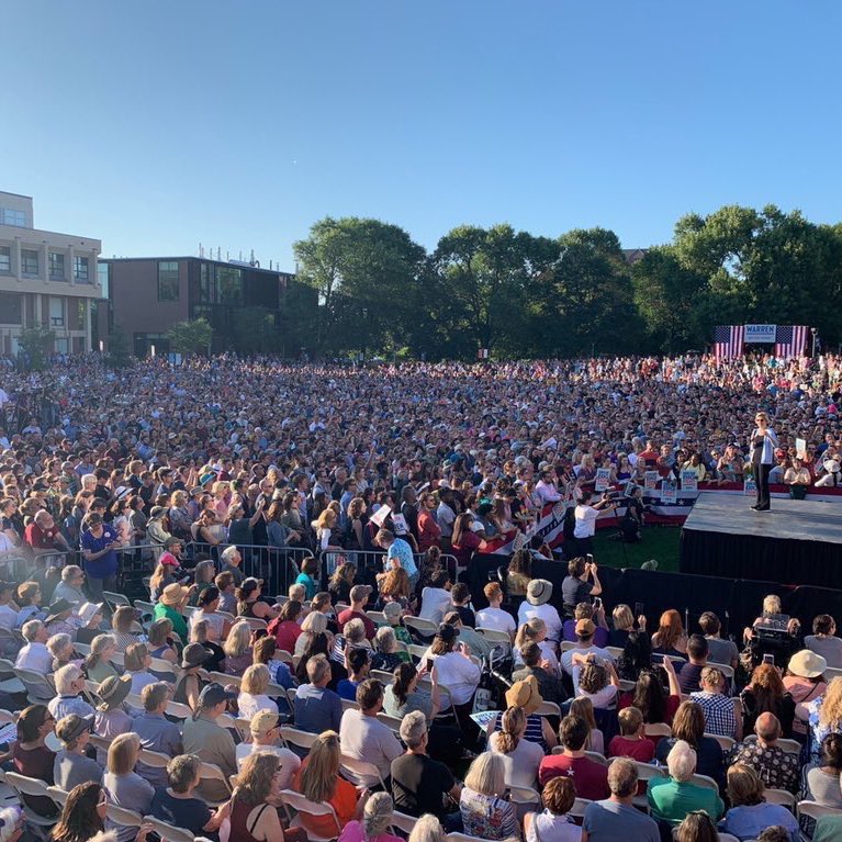 Image result for Warren Seattle rally