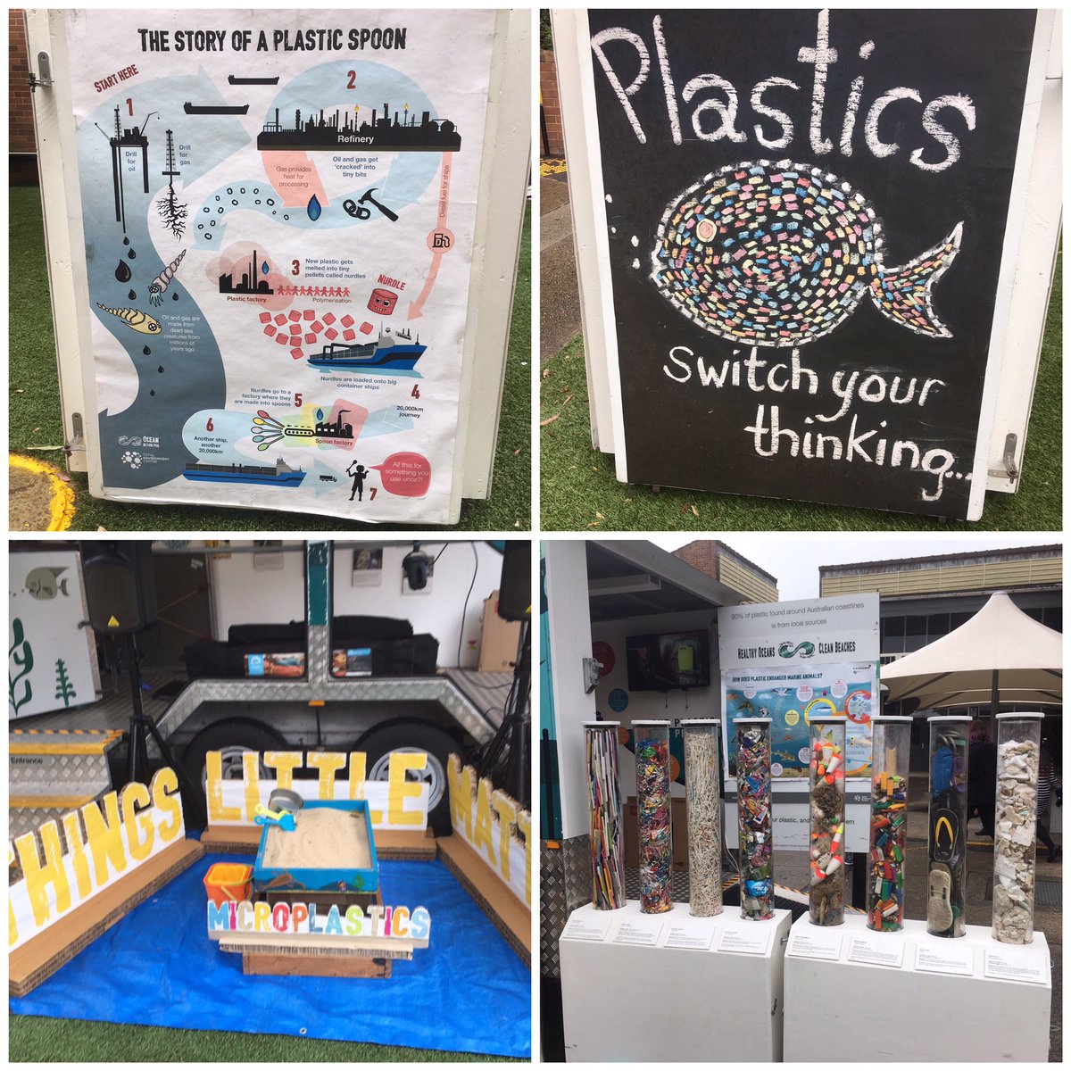 Setting up for our day of learning about our oceans and the impact of pollution.