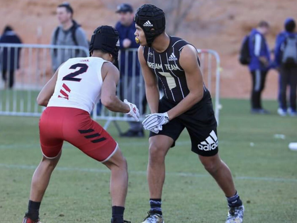 team7v7's tweet photo. @AJ_Gonzaque 1,493 as a sophomore for Mission Vets. Size, speed, ball skills, YAC and still learning the game. Keep all eyes on AJ./// #3 in Texas returning WR yards. @Rivals @247Sports @cantmisssports1 https://t.co/MaYD8Mglmm