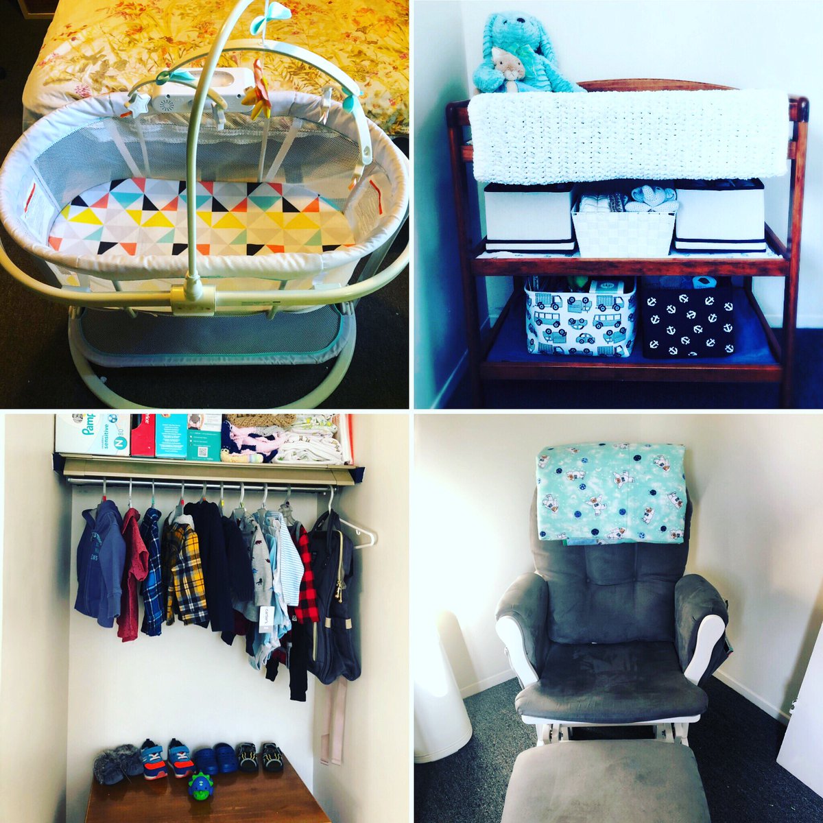 Alex_K_Black's tweet photo. ⁣Getting ready for our little man 💙🤰🍼⠀

#babyprep #theo #babytheo #theodamer #babyboy #homestretch #nursery #tinyclothes #tinyshoes #babyontheway #nurseryprep https://t.co/a9R7ChfyLq