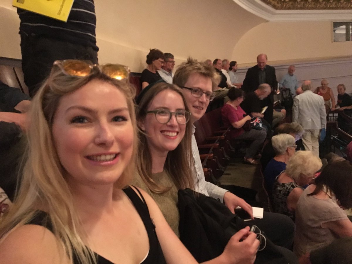 monicawmusic's tweet photo. Excitement before Götterdämmerung @edintfest Kids coped well with their mother’s copious tears towards the end of act 3. Marvellous! Congratulations all round. So proud of @CMorisonMezzo too! #Wagner #musicmatters #power #artsforhumanity #music-education https://t.co/uwuEeyM6Xd