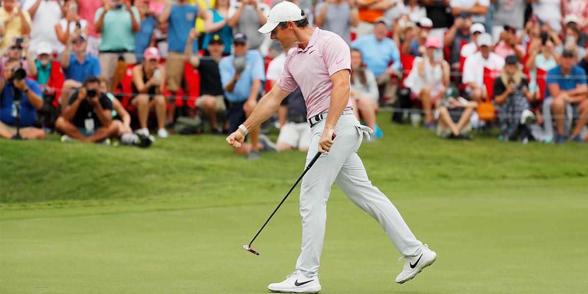 Roll it in. Raise the trophies. #SpiderX

That's how you put an exclamation point on the season, Rors! #TeamTaylorMade