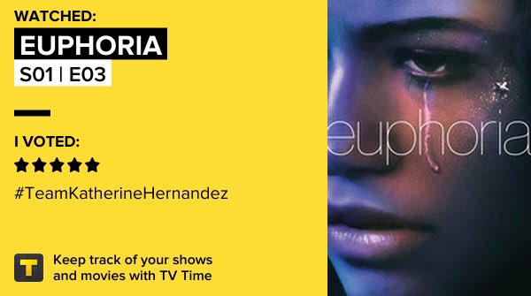 Euphoria - S01 | E03 on TV Time https://t.co/Za3wXj2XXn