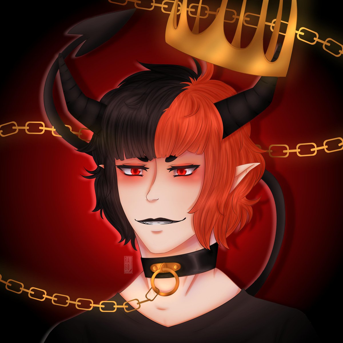 RAGO909's tweet photo. Surprise ! โฅ
My bro @hollowis_ doesn't feel really good lately so I draw this for them !
Your best boi Numa, Hollowis, ehehโฅ 'm trying to make you a little more happy hhh
#draw #drawing #digitalart #digitaldrawing #oc #originalcharacter #demon #gold #choker #splithairs https://t.co/RViJGggbRJ