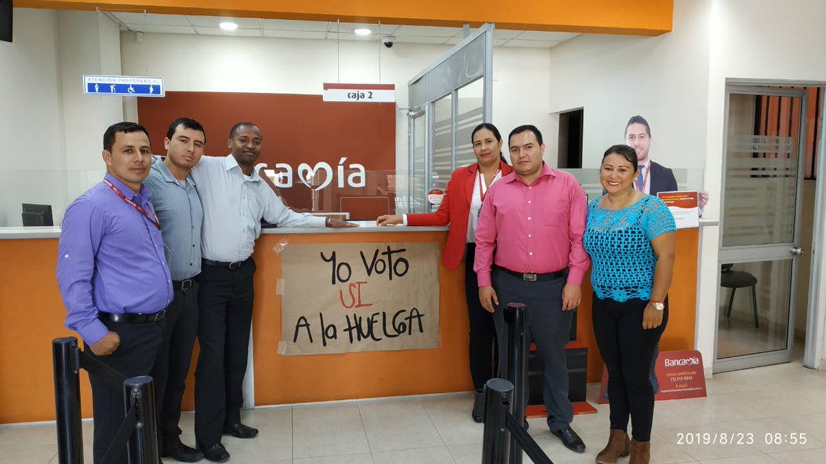 ncarolina11's tweet photo. @BancamiaOficial niega a sus trabajadores obtener algo más alla de lo de ley en materia de días de vacaciones por ello vota #MañanaSeVotaHuelgaEnBancamia @AsefincoB @acebnacional @ctccolombia @ENSColombia @bbva @FMBBVA @BancamiaMiguel @YULYHIGUERA https://t.co/Z8zrkq2UcU