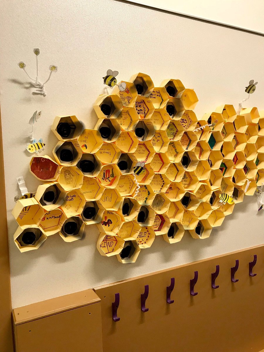 MTavegia's tweet photo. Two busy days with educators in Bellingham WA who were buzzing about #SEL and #caringschoolcommunity. They value the collective power of building relationships. Loved this hallway decor at Happy Valley Elementary! @PDBrunn @trinahall1945 @WelanderSandra #collabclassroom https://t.co/iw5eaPRBZG