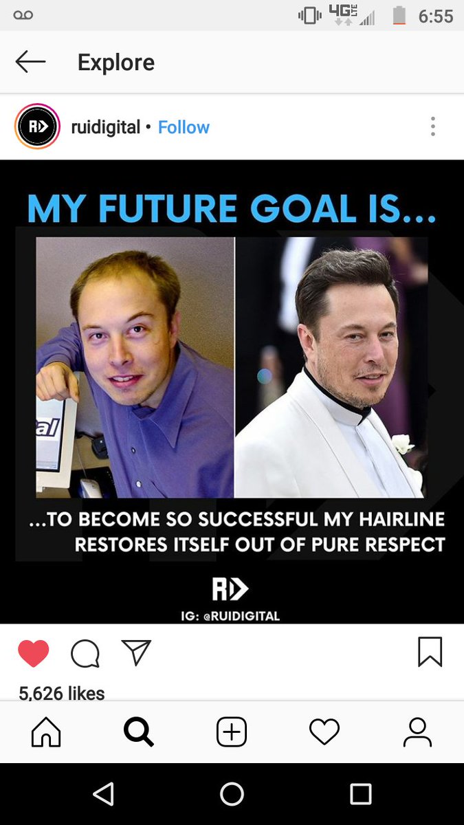 Hey <a href="/elonmusk/">Elon Musk</a> you should sell your secret to curing baldness!!! <a href="/Tesla/">Tesla</a> #ElonMusk
#teslamodelhair