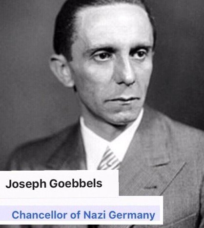 LauraBergerol's tweet photo. Notice the resemblance .@acosta ?It is eerie, and frighteningly similar, n'est ce pas ? 

#SSOfficerGoebbels #Goebbels
#StephenMiller #Flores  #MigrantChildren #ChildSmuggling 
#ChildDetention #Migrants #ImmigrationPolicy #WhiteSupremacistInChief https://t.co/eAt3TMO7qW