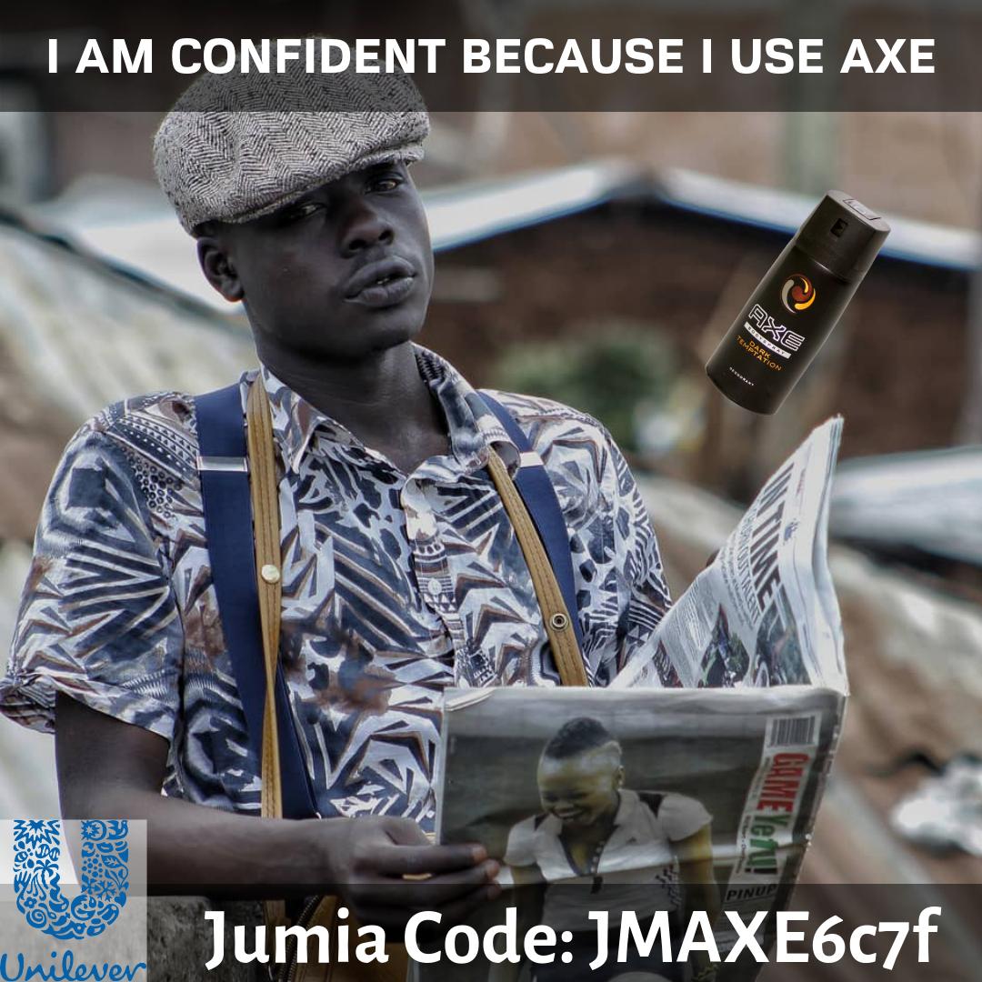 KeUbaj's tweet photo. Get amazing discounts with axe on jumia using the code https://t.co/d40VJJg0Zx .Btw kunuka ni option ! #BEU #UBAJ #feelmycool #kunukanioption https://t.co/3NxSoL6stq