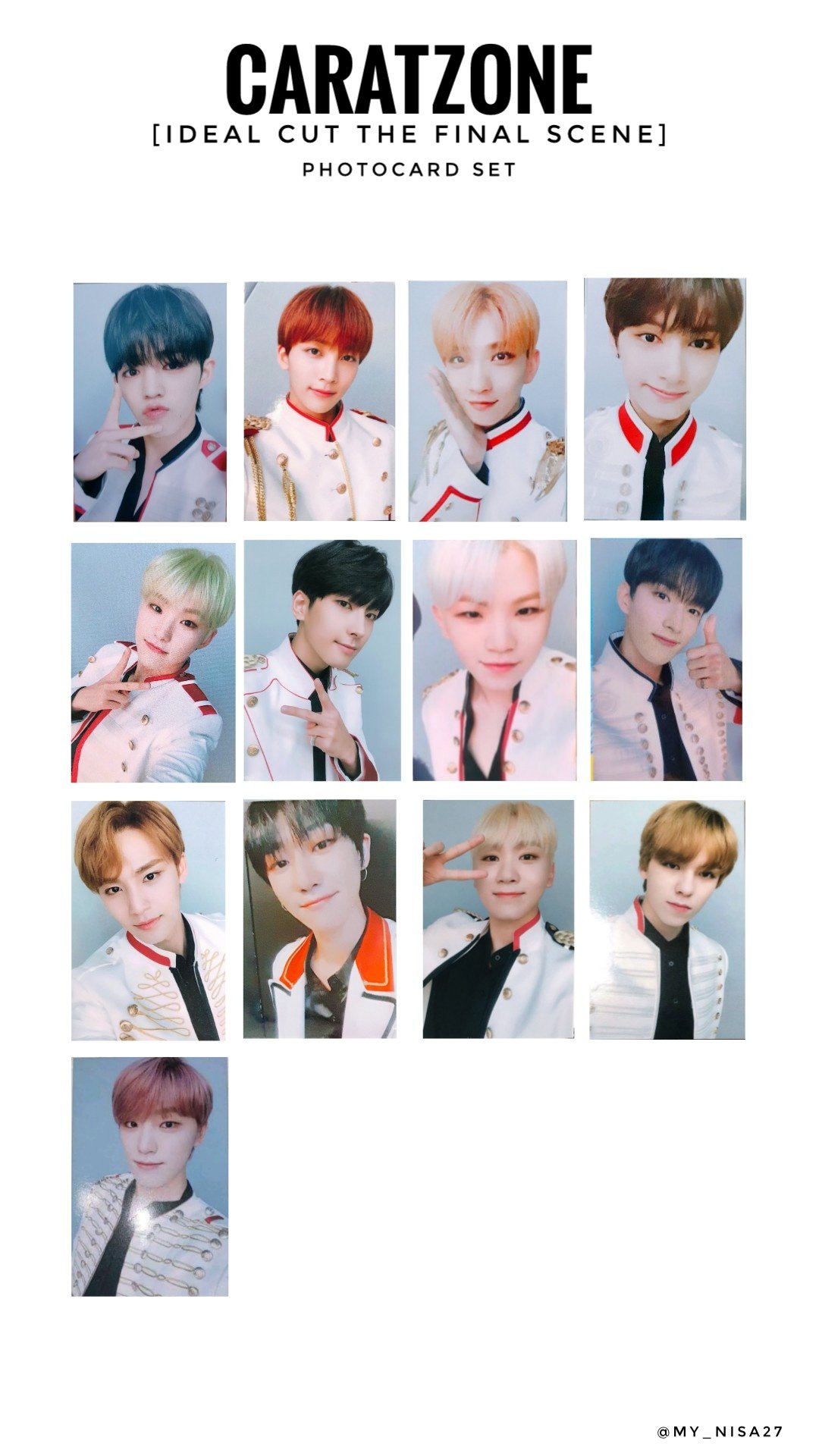 SEVENTEEN TOUR FOLLOW FC CARAT ZONE LTD OFFICIAL PHOTO CARD
