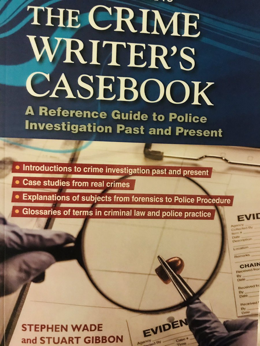 Tonight’s bedtime reading, The Crime Writer’s Casebook by @gibconsultancy and Stephen Wade. Hooked already! 

#writingresearch #crimefiction