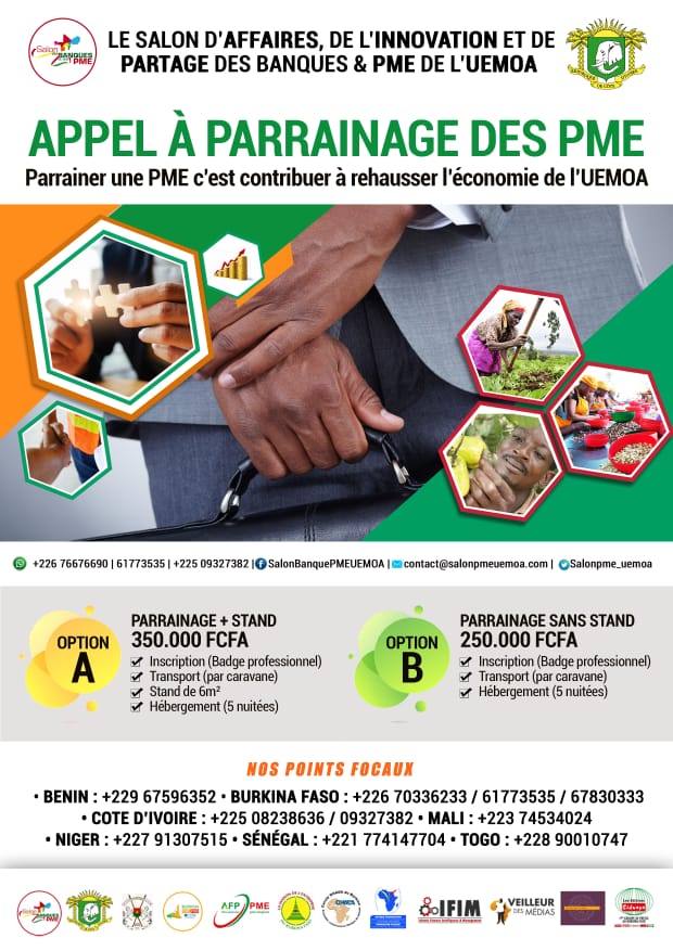 Hippolytetweets's tweet photo. AEEN INFO: Appel à parrainage des PME et startups. *La solidarité, une valeur partagée des leaders*
#SBPME4DEV
#Evoluons_Ensemble
#Osons_Entreprendre_Pour_Un_Niger_Emergent
#AEEN4DEV https://t.co/84WEBms6XB
