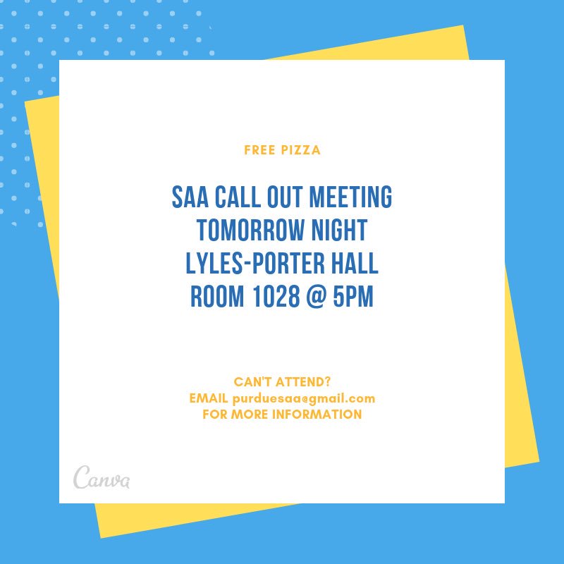 Less than 24 hours until the SAA call out meeting! Hope to see you all there! #tellyourfriends
