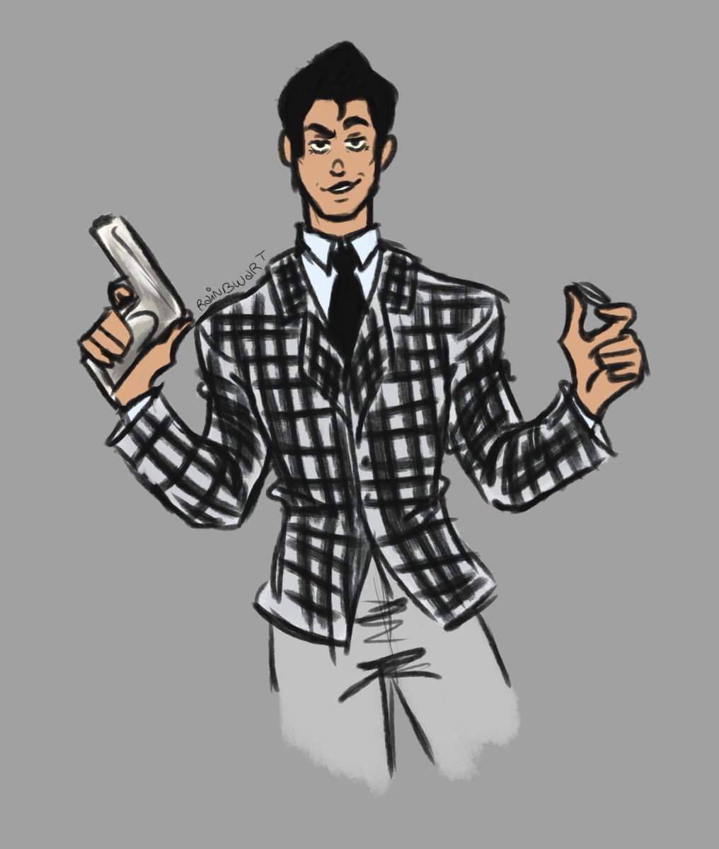rainbwart's tweet photo. i hate Benny but he's fun to doodle

#FalloutNewVegas https://t.co/yiwhKisNUI
