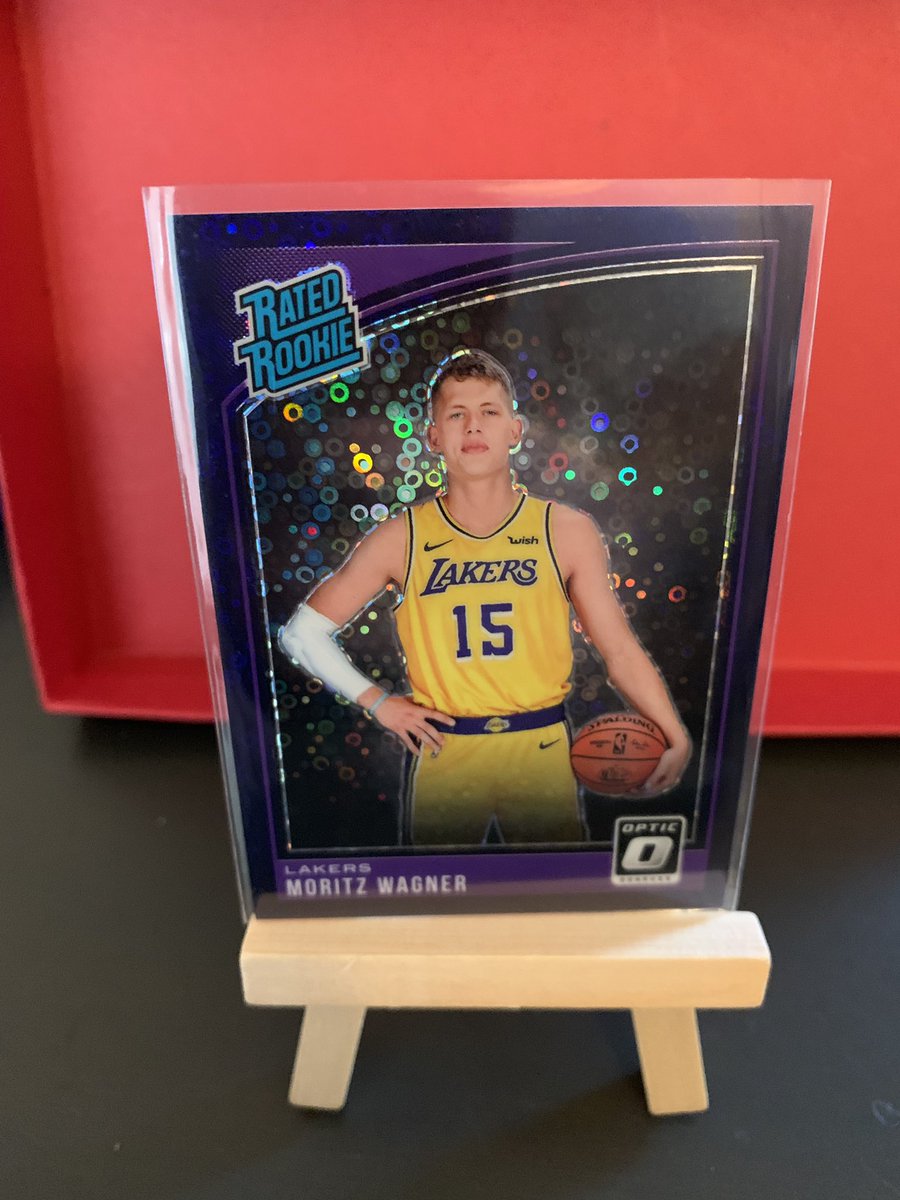 dcnowlan's tweet photo. Moritz Wagner RC lot. Status #150c Optic # 197, and Optic # 197 purple fast break parallel. $4 shipped PWE non-machinable. #lakers #michigan #wolverines #wizards #washington #sportscards #tradingcards @OnReplin @HobbyConnector https://t.co/fyrZsARSIW