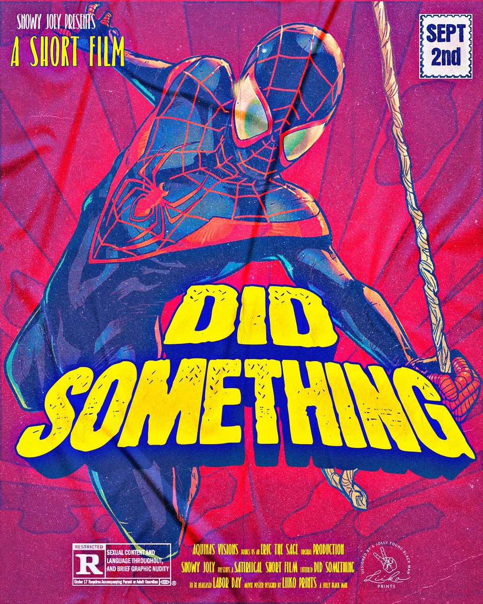 _snowyjo's tweet photo. What’s good twitter fam 😁

This Friday I’m releasing a new song and on Labor Day I’m dropping a music video + short film to go with it. 

Short film directed by @AquinasVisions , cool poster by @liikoprints 😁❄️🕸 https://t.co/ejd73F4hM5