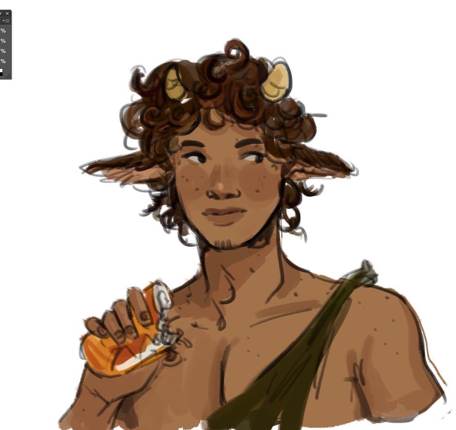 Grover bc my lil sister is reading Percy Jackson now and apparently he's  her favorite, image size:940x887