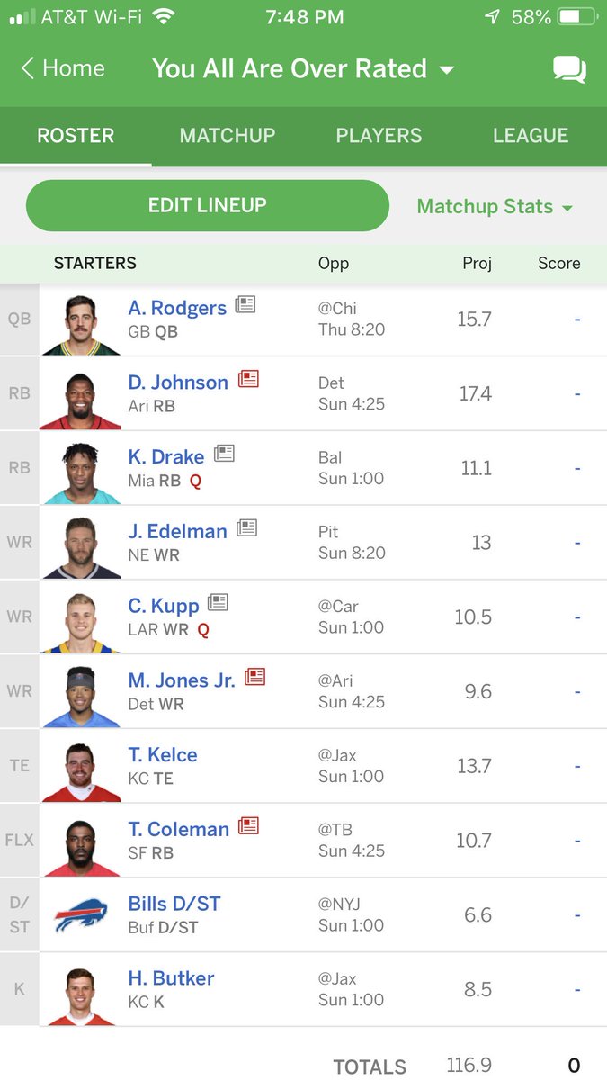 RShoope's tweet photo. @PFF_Fantasy 10 spot 12 teams and .5 ppr https://t.co/hYzrnHSPZ0