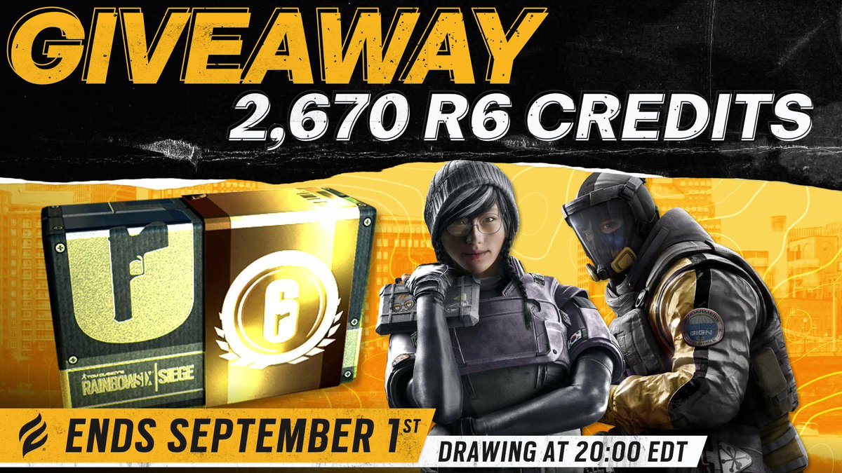 EmbersGG's tweet photo. When we said back to back to back... we meant it. Enter now for a chance to win some R6 credits! What would you buy?

TO ENTER:
☑️Follow @EmbersGG
🔁RT and💛this tweet https://t.co/4J8XkrO2M1