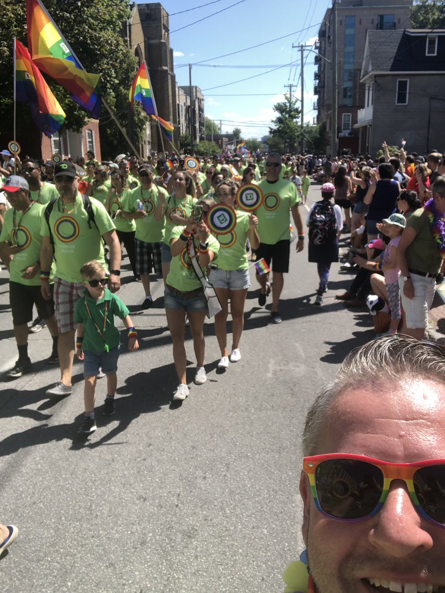 bradleya007's tweet photo. What a great day at the Pride parade! #Tdpride #prideparade2019 #foreverproud ☀️🌈🇨🇦@Nathalie_TD https://t.co/UVlZFXWeX2