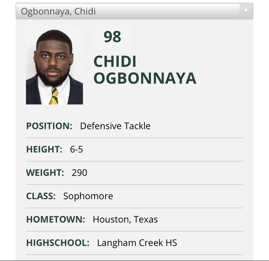 LCLobosFootball's tweet photo. Lobos! Please wish @OgbonnayaChidi good luck as he begins his season at Baylor University! #SicEm #LobosAtTheNextLevel https://t.co/GgT1AN8jIl