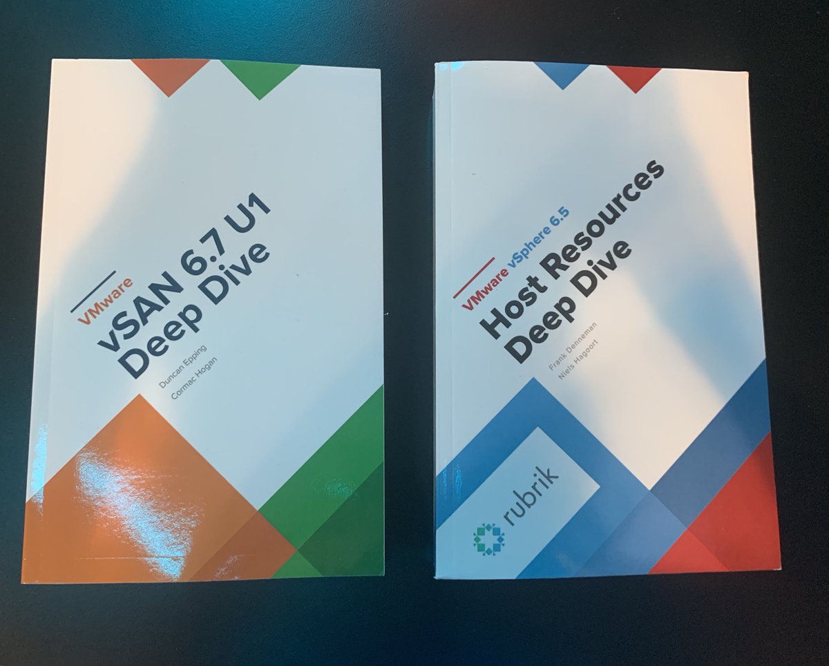 rubrikInc's tweet image. At #VMworld2019? Head over to #booth1245 to get your FREE copy of vSAN 6.7 U1 Deep Dive or #ClusteringDeepDive! Tonight only!