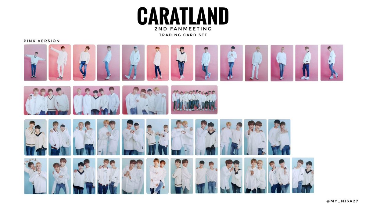Caratland 2nd Fanmeeting 2018 Trading Card set #SEVENTEEN #세븐틴