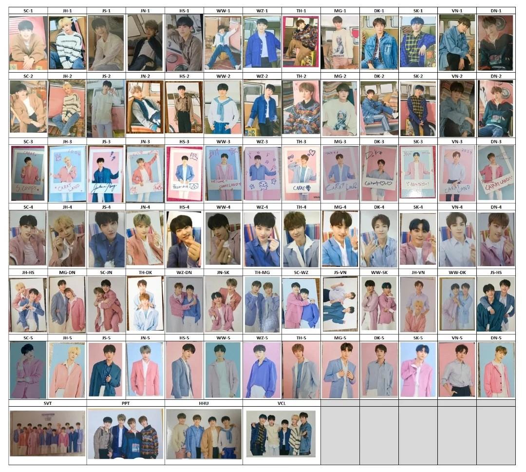 Caratland 3rd Fanmeeting 2019 Trading Card set #SEVENTEEN #세븐틴