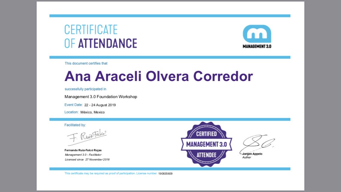 chelina20's tweet photo. Tuve la oportunidad de asistir a un taller de 16 horas sobre el management 3.0 y pude comprobar con mucha satisfacción que la visión que tengo sobre la dirección y trabajo en equipo es plenamente compartida. Ahora solo toca comenzar a poner en práctica las técnicas aprendidas. https://t.co/K3loANtq2i